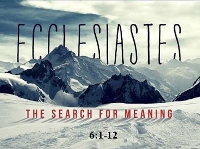 Ecclesiastes Sermons — Bibleoutlines.com | Sermons | Commentaries | Bible Study Resources