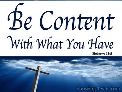13 Bible verses about Contentment