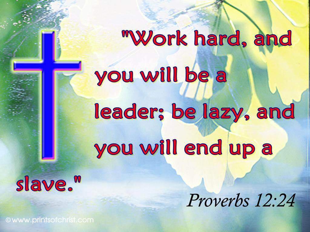 Bible verse of the day Proverbs 12:24 | Police & Law Enforcement Discussions and Forums - PoliceLink