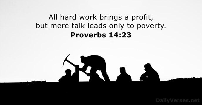 Proverbs 14:23