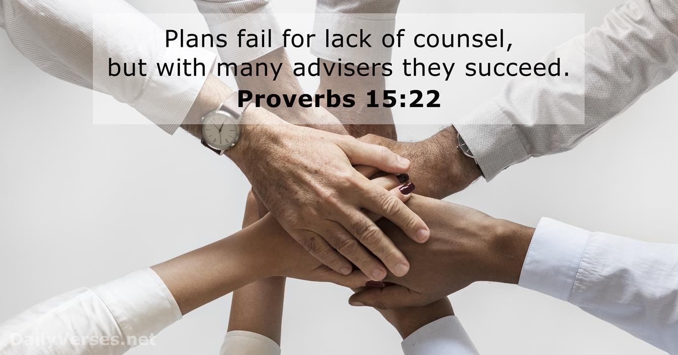 Proverbs 15:22 - Bible verse - DailyVerses.net