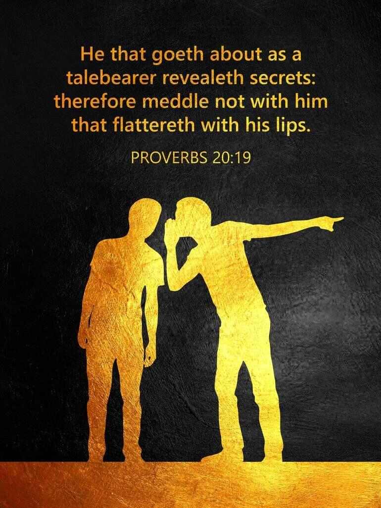 Proverbs 20 19 bible verse wall art art print – Artofit