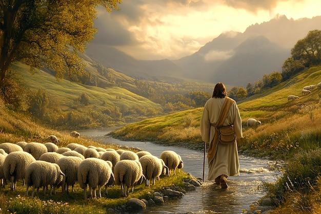 Jesus Guiding Flock Images - Free Download on Freepik