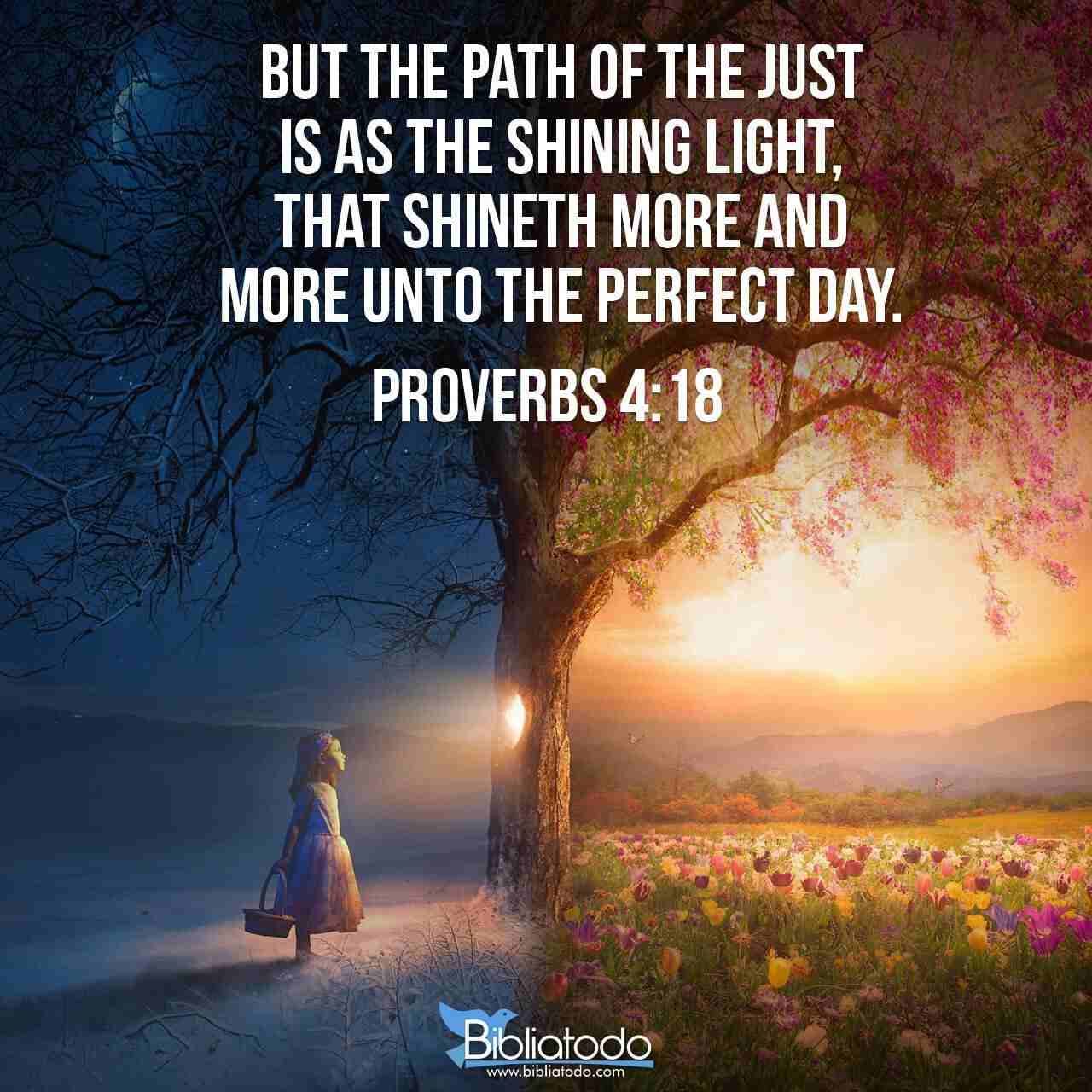 Proverbs 4:18 KJV - Verse of the day