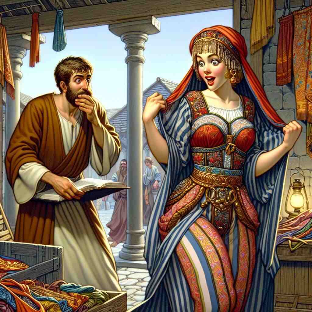 Proverbs 7:13 She seizes him and kisses him; she brazenly says to him: