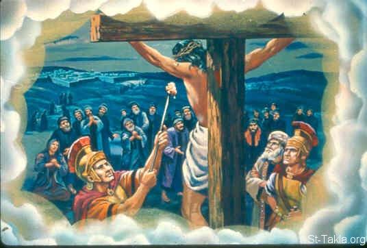 St-Takla.org Image: For my thirst they gave me vinegar to drink: Jesus on the Cross (Psalm 69:21) صورة في موقع الأنبا تكلا: في عطشي يسقونني خلا: المسيح على الصليب (المزامير 69: 21) 