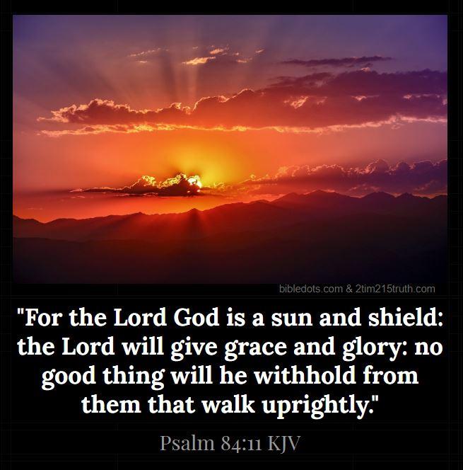 2 Timothy 2:15 Truth: Verse of the Day: Psalm 84:11 KJV