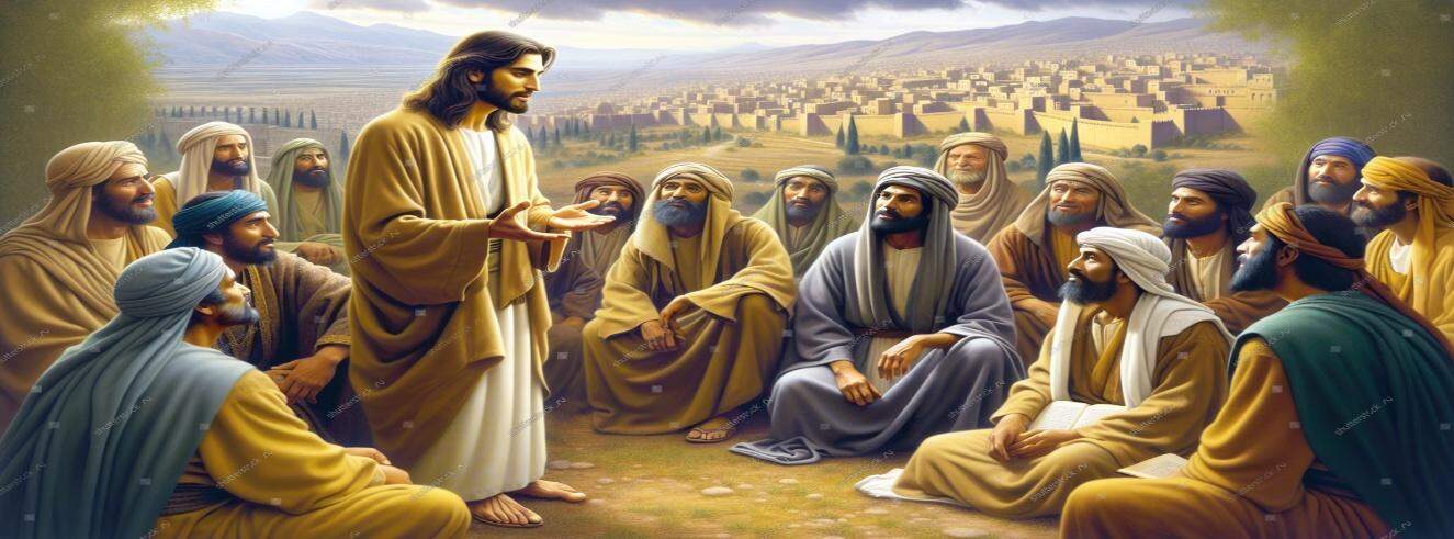 Jesus Speaking His Disciples AI-generated image 2530851609 | Shutterstock