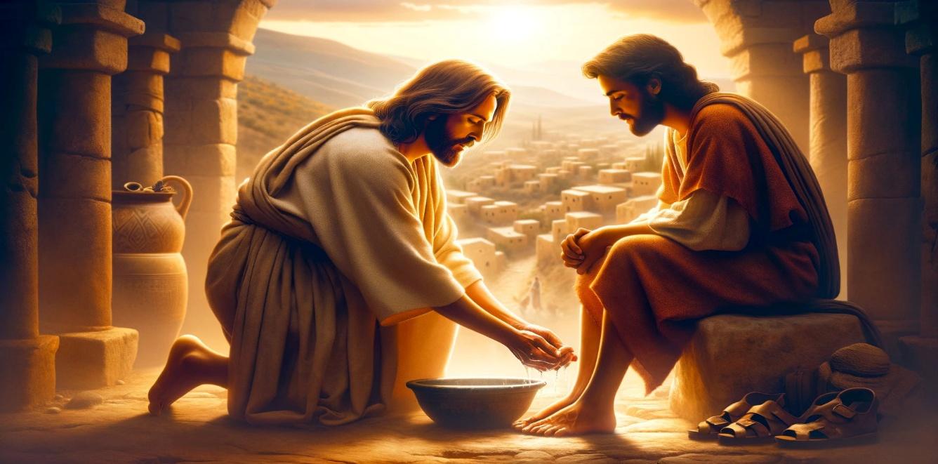 Pictures of Jesus Christ Serving Others – You Belong Fine Art, image size:1792x1024